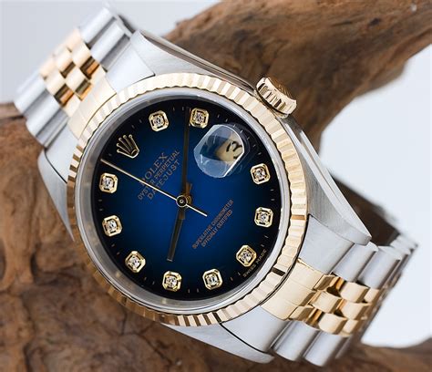 rolex acciaio e brillanti